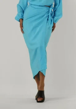 blauwe envii midirok enmallorca skirt 6891