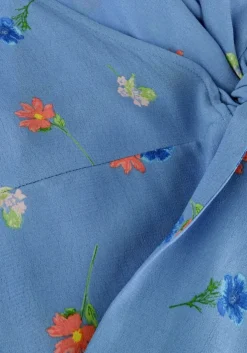 blauwe envii mini jurk enlime ls vn dress