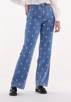 blauwe envii wide jeans enbree jeans emb 6863