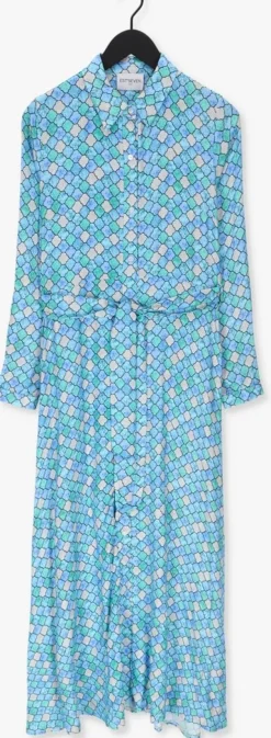blauwe est'seven maxi jurk est’maxi dress