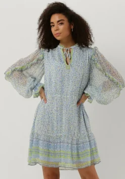 blauwe fabienne chapot mini jurk adrienne dress 75