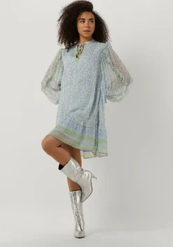blauwe fabienne chapot mini jurk adrienne dress 75