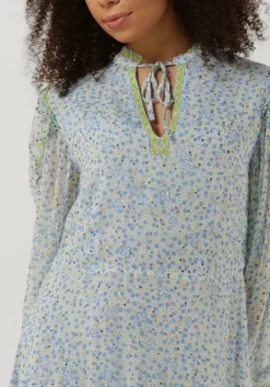 blauwe fabienne chapot mini jurk adrienne dress 75