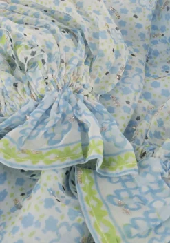 blauwe fabienne chapot mini jurk adrienne dress 75