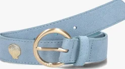 blauwe fabienne chapot riem studded shell belt