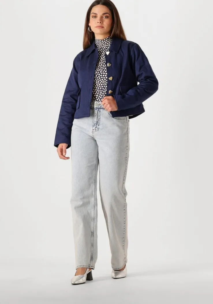 blauwe fabienne chapot t-shirt jada top