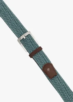 blauwe faguo riem square belt