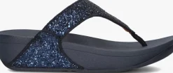 blauwe fitflop teenslippers lulu glitter toe-post