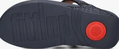 blauwe fitflop teenslippers lulu glitter toe-post
