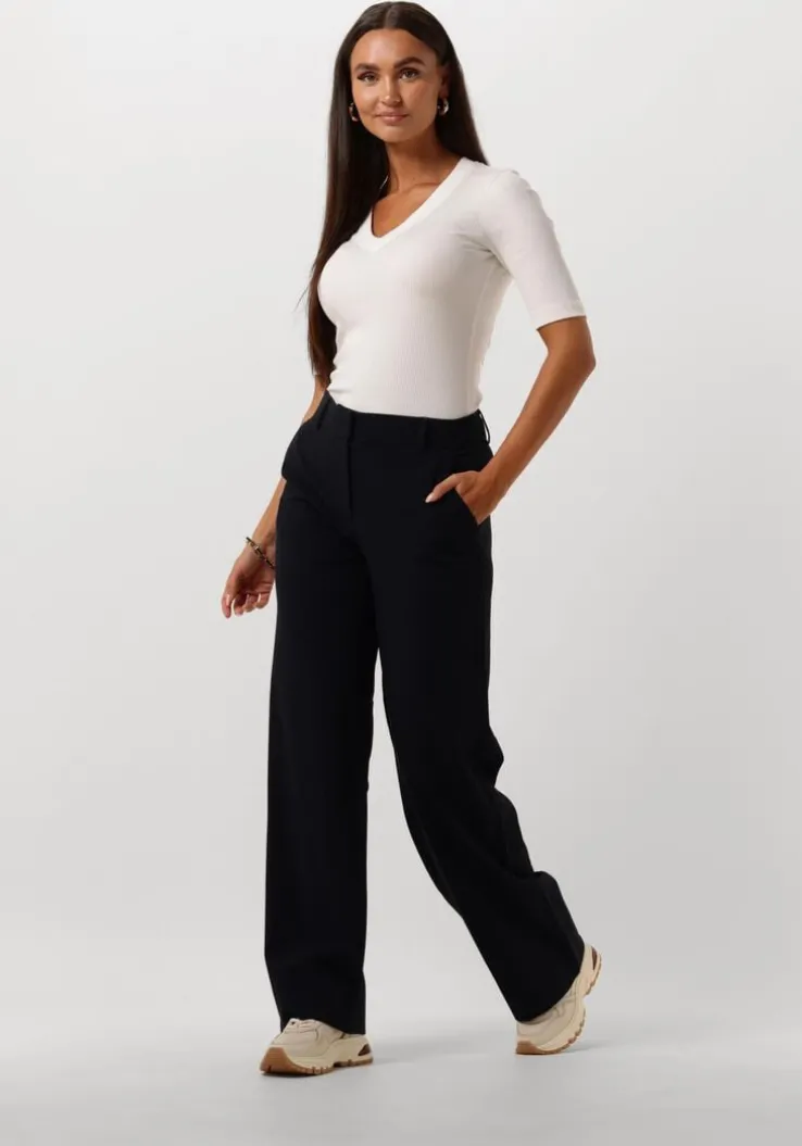 blauwe fiveunits wijde broek denafv 285