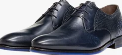 blauwe floris van bommel nette schoenen sfm-30361 de stapper