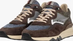 blauwe floris van bommel lage sneakers sfm-10178 de zager