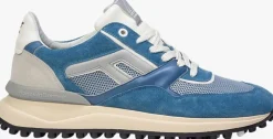 blauwe floris van bommel lage sneakers sfm-10223 noppi