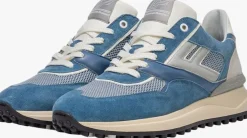 blauwe floris van bommel lage sneakers sfm-10223 noppi