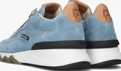 blauwe floris van bommel lage sneakers sfm-10136 de zager