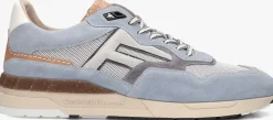 blauwe floris van bommel lage sneakers sfm-10153 de runner