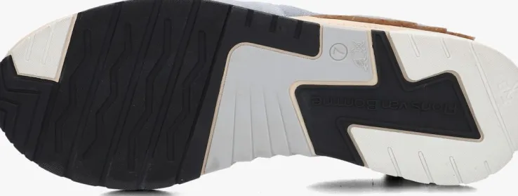 blauwe floris van bommel lage sneakers sfm-10153 de runner