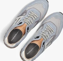 blauwe floris van bommel lage sneakers sfm-10153 de runner