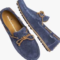 blauwe floris van bommel mocassins sfm-40009