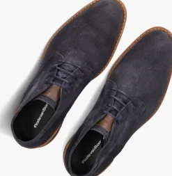 blauwe floris van bommel nette schoenen sfm-50141 crepi