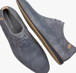 blauwe floris van bommel veterschoenen sfm-30220 presli