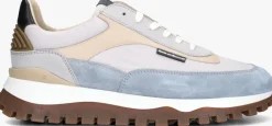 blauwe floris van bommel lage sneakers sfm-10157 de grommer