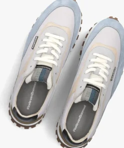 blauwe floris van bommel lage sneakers sfm-10157 de grommer