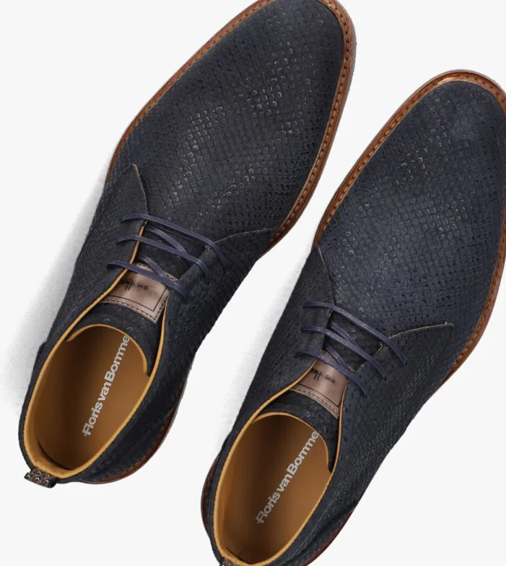 blauwe floris van bommel veterschoenen sfm-50085