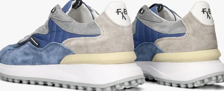 blauwe floris van bommel lage sneakers sfm-10152