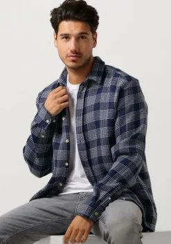 blauwe forét overshirt arctic check shirt