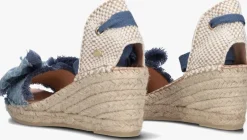 blauwe fred de la bretoniere espadrilles eve bow