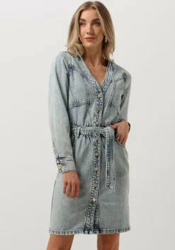 blauwe freebird mini jurk dominiek