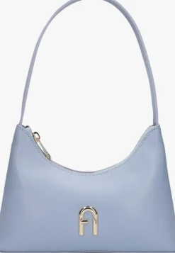 blauwe furla schoudertas diamante mini shoulder bag