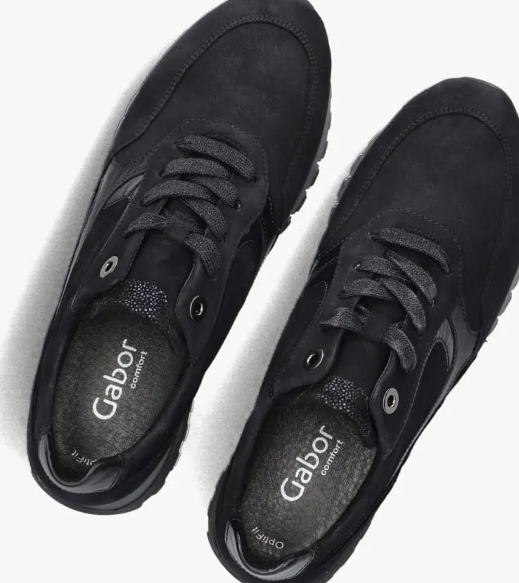blauwe gabor lage sneakers 375