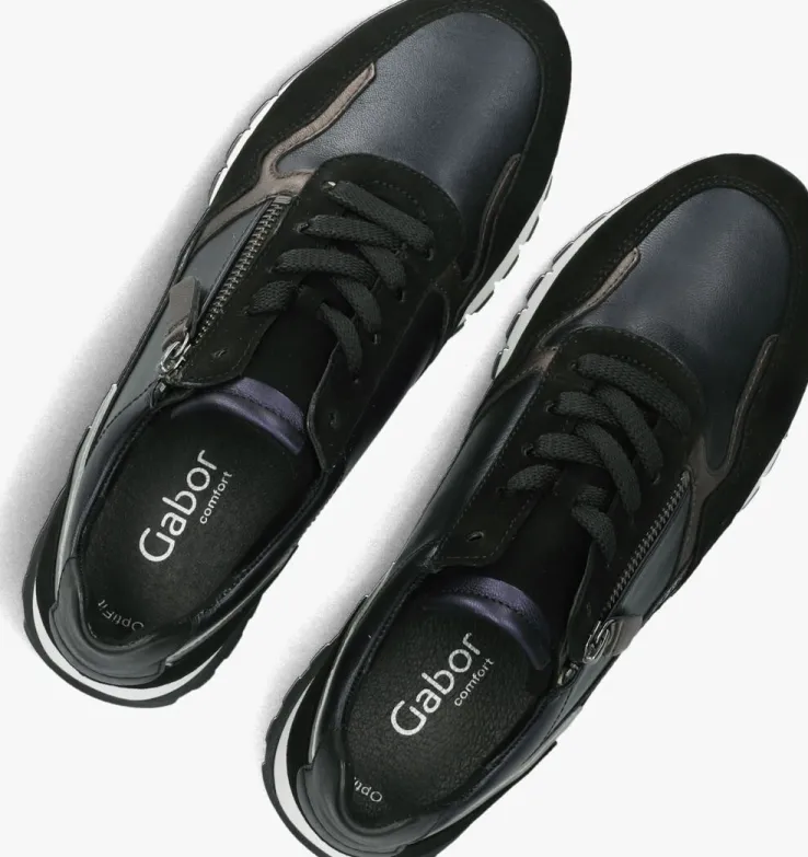 blauwe gabor lage sneakers 378