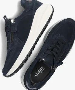 blauwe gabor lage sneakers 598