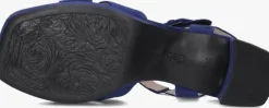 blauwe gabor sandalen met hak 953