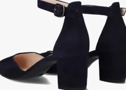 blauwe gabor sandalen met hak 340