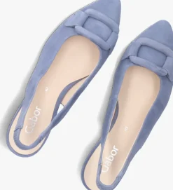 blauwe gabor slingbacks 521