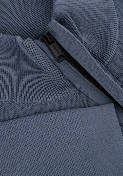 blauwe genti trui turtle zip