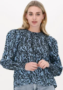 blauwe gestuz blouses morianagz blouse
