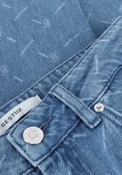 blauwe gestuz mom jeans luvina hw jeans