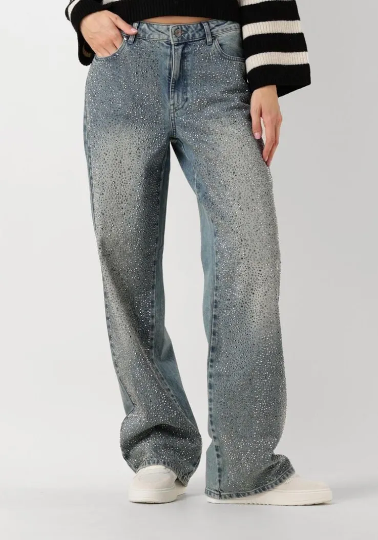 blauwe gestuz straight leg jeans zorahgz mw jeans