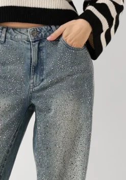 blauwe gestuz straight leg jeans zorahgz mw jeans