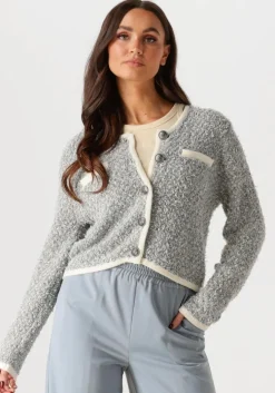 blauwe gestuz vest gznalin cardigan