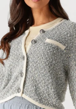 blauwe gestuz vest gznalin cardigan