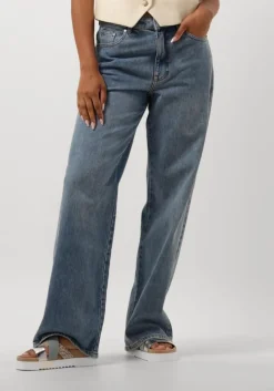 blauwe gestuz wide jeans zolinagz hw wide jeans