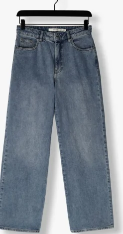 blauwe gestuz wide jeans zolinagz hw wide jeans