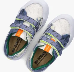 blauwe go bananas lage sneakers croco