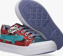 blauwe go bananas lage sneakers gb_alligator-l